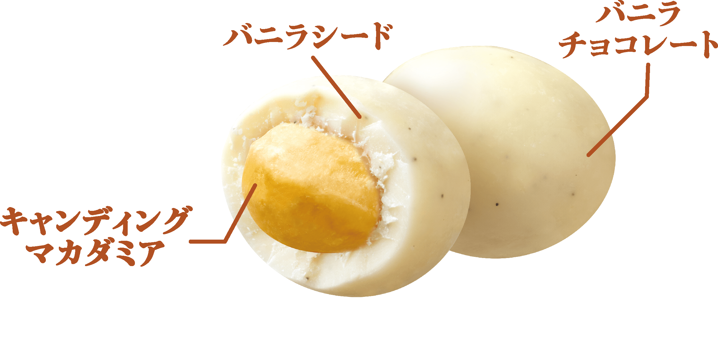 ひとつぶSWEETS　マカダミアバニラ