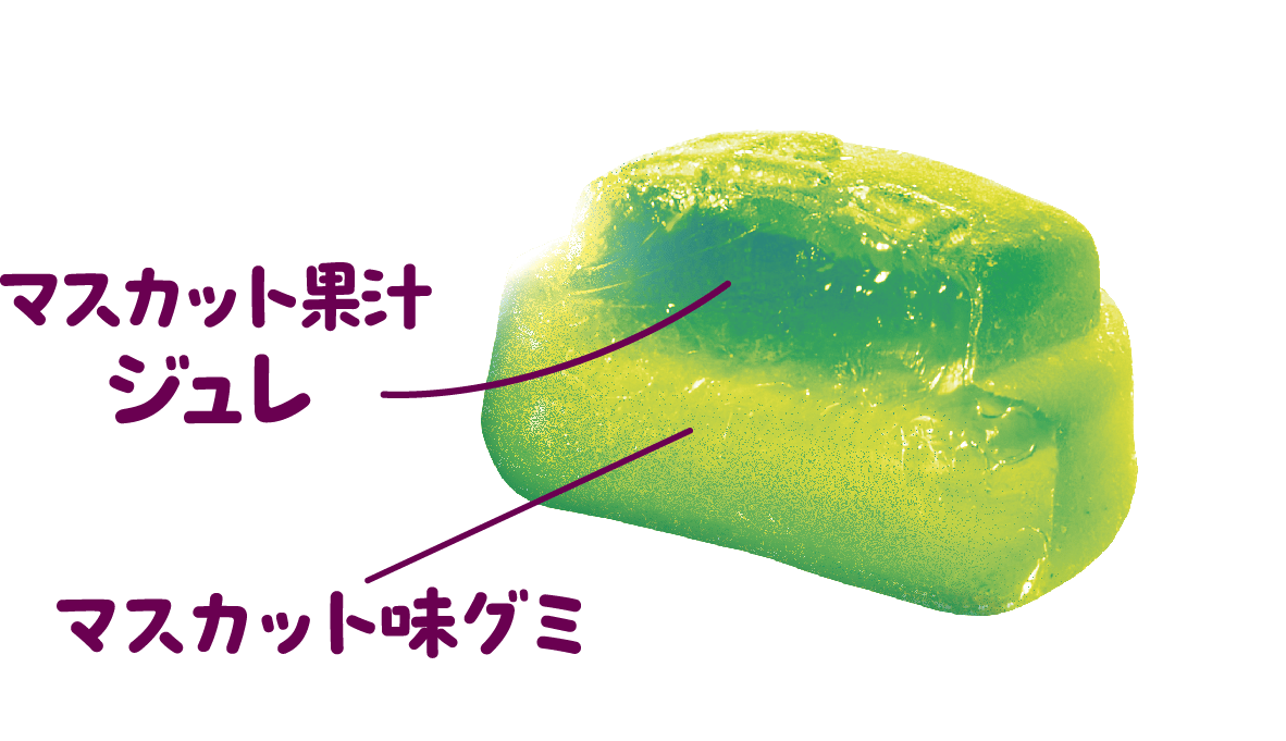 サク山チョコ次郎なのに!?グミ マスカット味